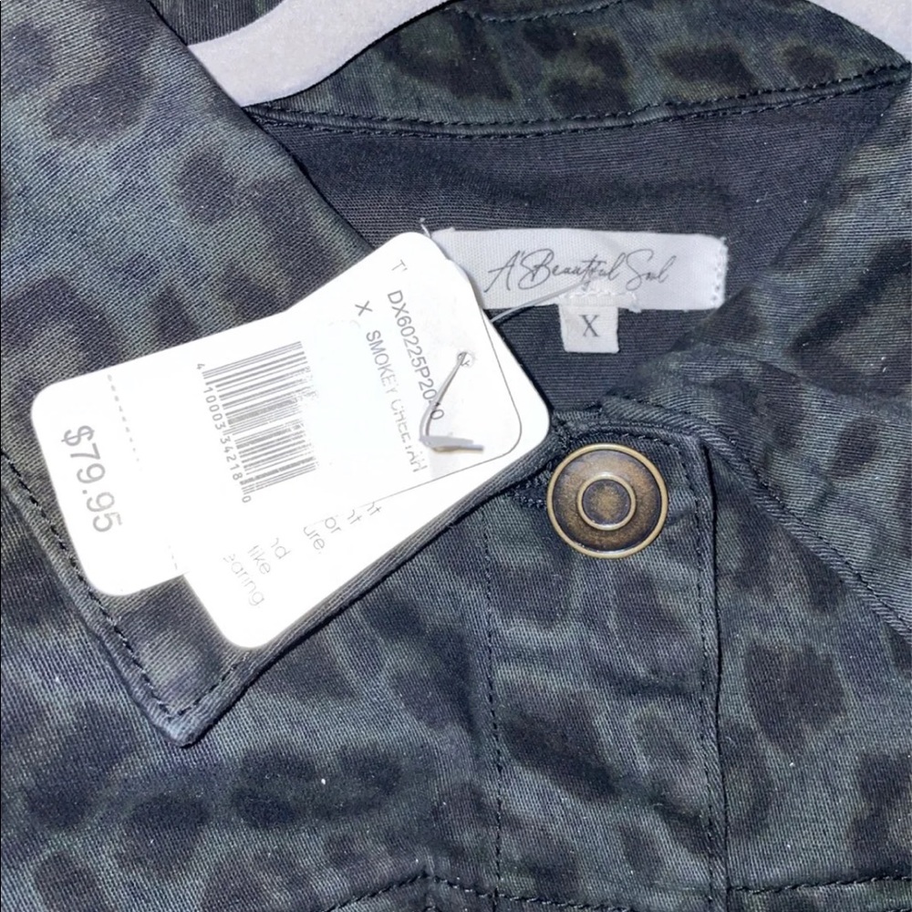 Rhinestone Fringe Denim Jacket - Picture 3 of 4